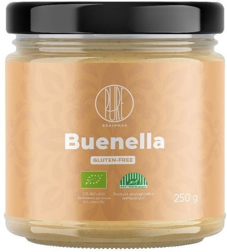 BrainMax Pure Buenella, Hazelnut cream with white chocolate, BIO, 250 g - Nut Cream - Main image