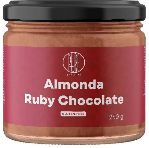 BrainMax Pure Almonda, Ruby Chocolate, Almond Cream with Chocolate, 250 g - Nut Cream - Main image
