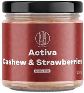 BrainMax Pure Activa, Activated cashew cream with strawberries, 250 g - Nut Cream