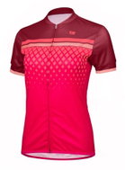 Etape Diamond Bordeaux/Pink M - Cycling Jersey