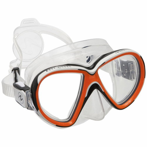 Aqua Lung Reveal X2 transparent silicone, orange - Snorkel Mask - Main image