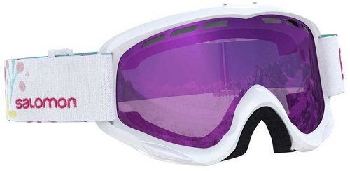 Salomon JUKE White/Univ. Ruby - Ski Goggles - Main image
