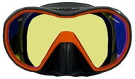 Apeks maska VX1 UV Cut, tmavě šedá/oranžová - Diving Mask