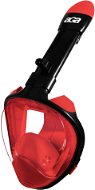 Aga Celoobličejová šnorchlovací maska L/XL DS1113 černá/červená - Snorkel Mask