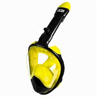 Aga Celoobličejová šnorchlovací maska L/XL DS1113 černá/žlutá - Snorkel Mask