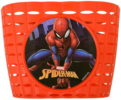Volare Bicycle Basket Spiderman, Red - Bike Basket - Main image