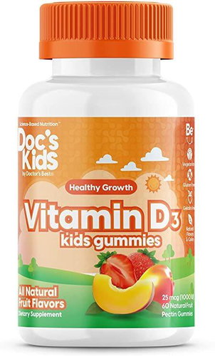 Doctor's Best Kid's vitamin D3 (vitamín D3 pro děti), 60 gumových medvídků - Vitamins - Main image