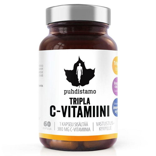 Puhdistamo Triple Vitamin C 60 capsules - Vitamins - Main image