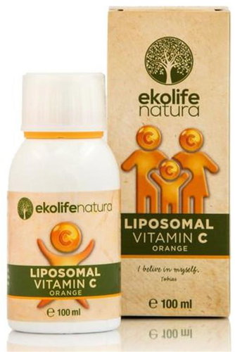 Ekolife Natura Liposomal Vitamin C 500 mg 100 ml pomeranč (Lipozomální vitamín C) - Vitamins - Main image