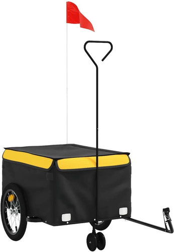 Shumee Bicycle trolley 94106 black and yellow, 45 kg, iron - Bicycle Trailer - Main image
