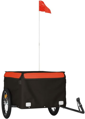 Shumee Vozík za kolo 94082 černý a oranžový, 45 kg, železo - Nákladní vozík za kolo - Hlavní obrázek