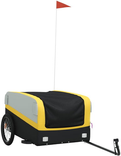 Shumee Bicycle trolley black and yellow, 45 kg, iron, 94050 - Bicycle Trailer - Main image