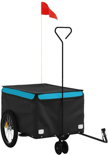 Shumee Bicycle trolley30 kg, 94100 black and blue, iron - Bicycle Trailer - Main image