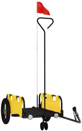 Shumee Bicycle Trolley 94183 yellow, oxford cloth and iron - Bicycle Trailer - Main image
