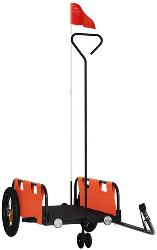 Shumee Bicycle Trolley 94180 orange, oxford cloth and iron - Bicycle Trailer - Main image