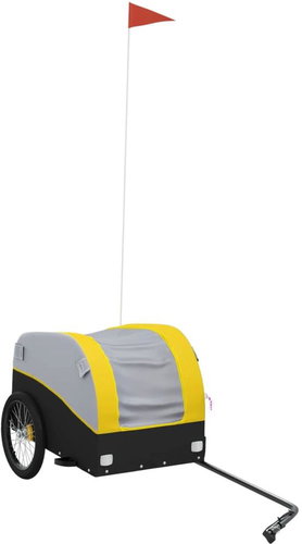 Shumee Bicycle trolley 30 kg, 94120 black and yellow, iron - Bicycle Trailer - Main image
