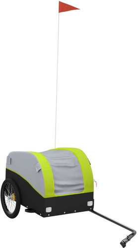 Shumee Bicycle trolley 30 kg, 94123 black and green, iron - Bicycle Trailer - Main image