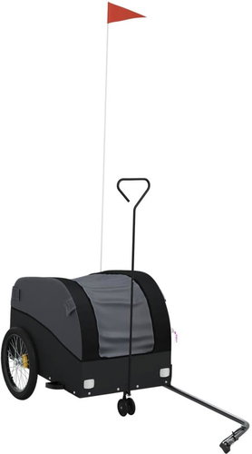 Shumee Bicycle Trolley 123 × 52 × 53 cm, 94143 black, 30 kg, iron - Bicycle Trailer - Main image