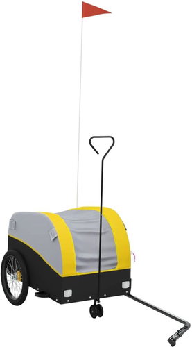 Shumee Bicycle trolley 123 × 52 × 53 cm, 94141 black and yellow, 30 kg, iron - Bicycle Trailer - Main image