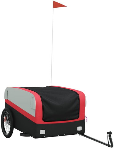 Shumee Bicycle trolley black and red, 45 kg, iron, 94048 - Bicycle Trailer - Main image