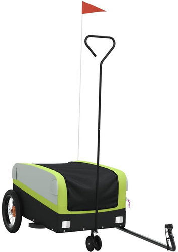Shumee Bicycle trolley 122 × 53 × 53 cm, 94060 black and green, 30 kg, iron - Bicycle Trailer - Main image