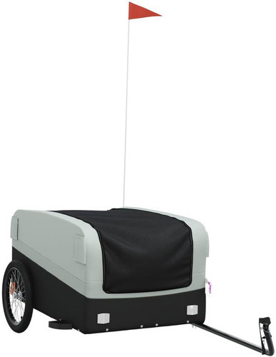 Shumee Bicycle trolley black and grey, 45 kg, iron, 94049 - Bicycle Trailer - Main image