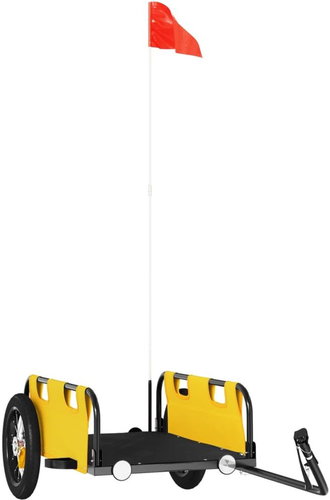 Shumee Bicycle trolley Oxford fabric and iron, 94162, yellow - Bicycle Trailer - Main image