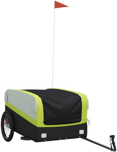 Shumee Bicycle trolley black and green, 45 kg, iron, 94053 - Bicycle Trailer - Main image