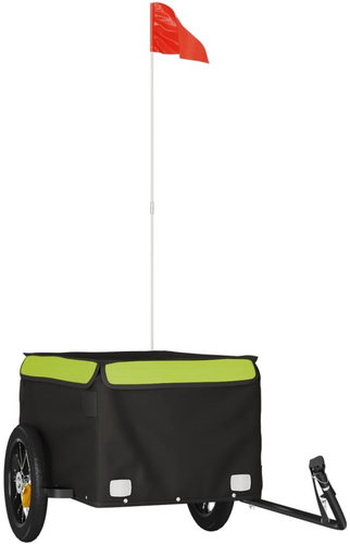 Shumee Bicycle trolley 30 kg, 94081 black and green, iron - Bicycle Trailer - Main image