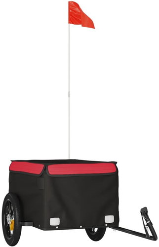 Shumee Bicycle trolley 30 kg, 94076 black and red, iron - Bicycle Trailer - Main image
