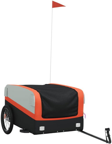 Shumee Bicycle trolley black and orange, 45 kg, iron - Bicycle Trailer - Main image