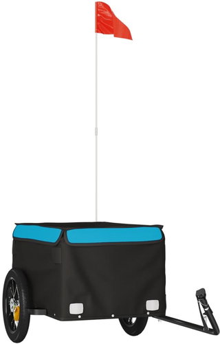 Shumee Bicycle trolley 30 kg, 94079 black and blue, iron - Bicycle Trailer - Main image