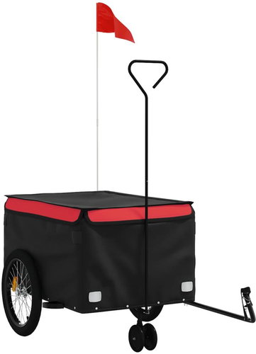 Shumee Bicycle trolley 45 kg, black and red, iron - Bicycle Trailer - Main image