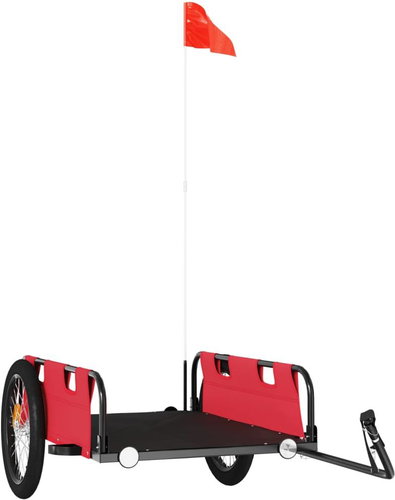 Shumee Bicycle trolley Oxford fabric and iron, red, 94174 - Bicycle Trailer - Main image