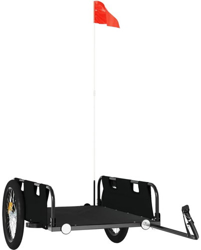 Shumee Bicycle trolley Oxford fabric and iron, black, 94178 - Bicycle Trailer - Main image