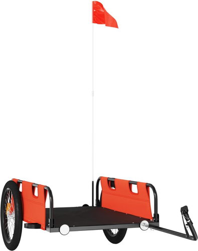 Shumee Bicycle trolley Oxford fabric and iron, orange, 94173 - Bicycle Trailer - Main image