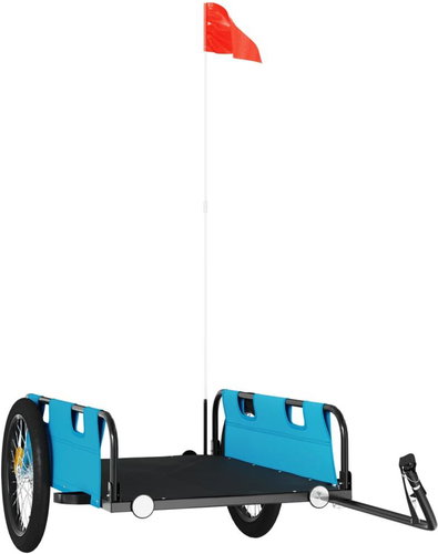 Shumee Bicycle trolley Oxford fabric and iron, blue - Bicycle Trailer - Main image