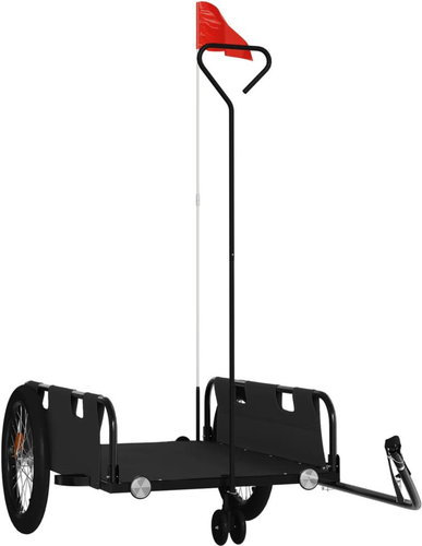 Shumee Bicycle trolley Oxford fabric and iron, black, 94199 - Bicycle Trailer - Main image