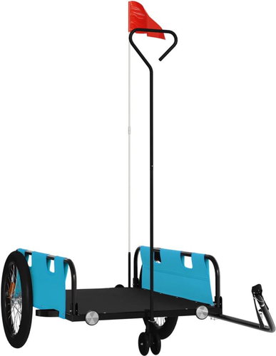 Shumee Bicycle trolley oxford cloth and iron, blue and black - Bicycle Trailer - Main image