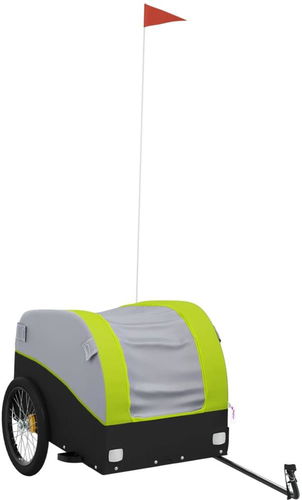 Shumee Vozík za kolo 94130 černý a zelený, 45 kg, železo - Nákladní vozík za kolo - Hlavní obrázek