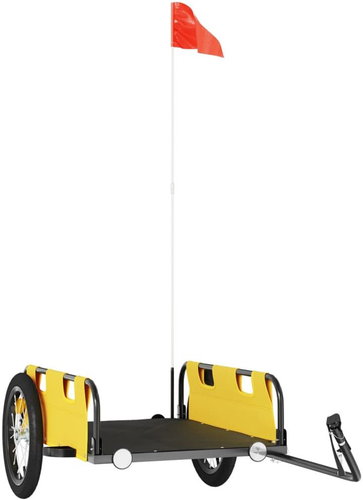 Shumee Bicycle Trolley 94169 yellow, oxford cloth and iron - Bicycle Trailer - Main image