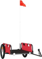 Shumee Vozík za kolo 94167 červený, oxfordská tkanina a železo - Nákladní vozík za kolo