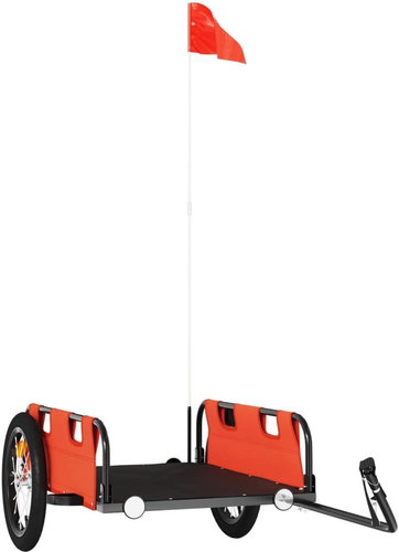 Shumee Bicycle Trolley 94166 orange, oxford cloth and iron - Bicycle Trailer - Main image