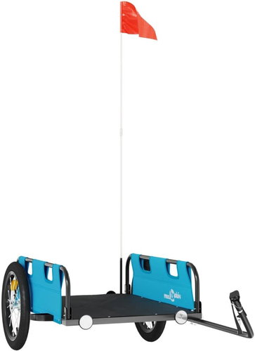 Shumee Bicycle Trolley 94170 blue, oxford fabric and iron - Bicycle Trailer - Main image