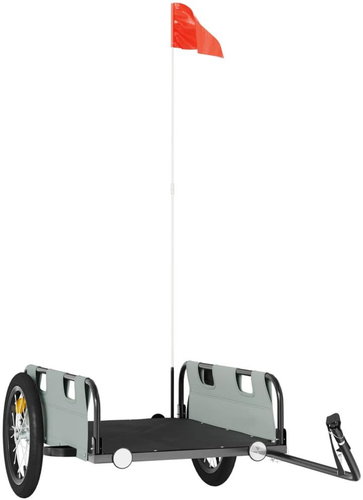 Shumee Bicycle Trolley 94168 grey, oxford fabric and iron - Bicycle Trailer - Main image