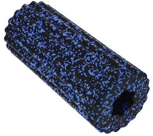 ISO 8681 Foam roller with projections Roller Yoga black and blue - Foam Roller - Main image