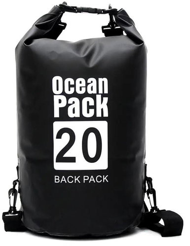 Surtep Waterproof Ocean shoulder bag 20 l, black - Waterproof Bag - Main image