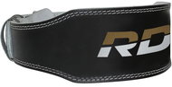 RDX Weightlifting belt GYM BELT 4 inch leather, black gold, 2XL - Weightlifting Belt