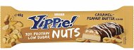 Weider Yippie NUT 45 g, Caramel peanut butter - Proteínová tyčinka