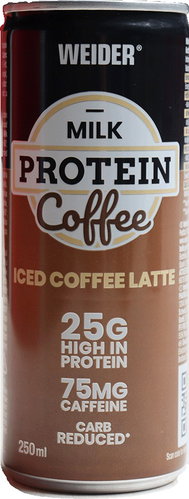 Weider Milk Protein Coffee, 250ml, iced coffee latte - Protein drink - Main image
